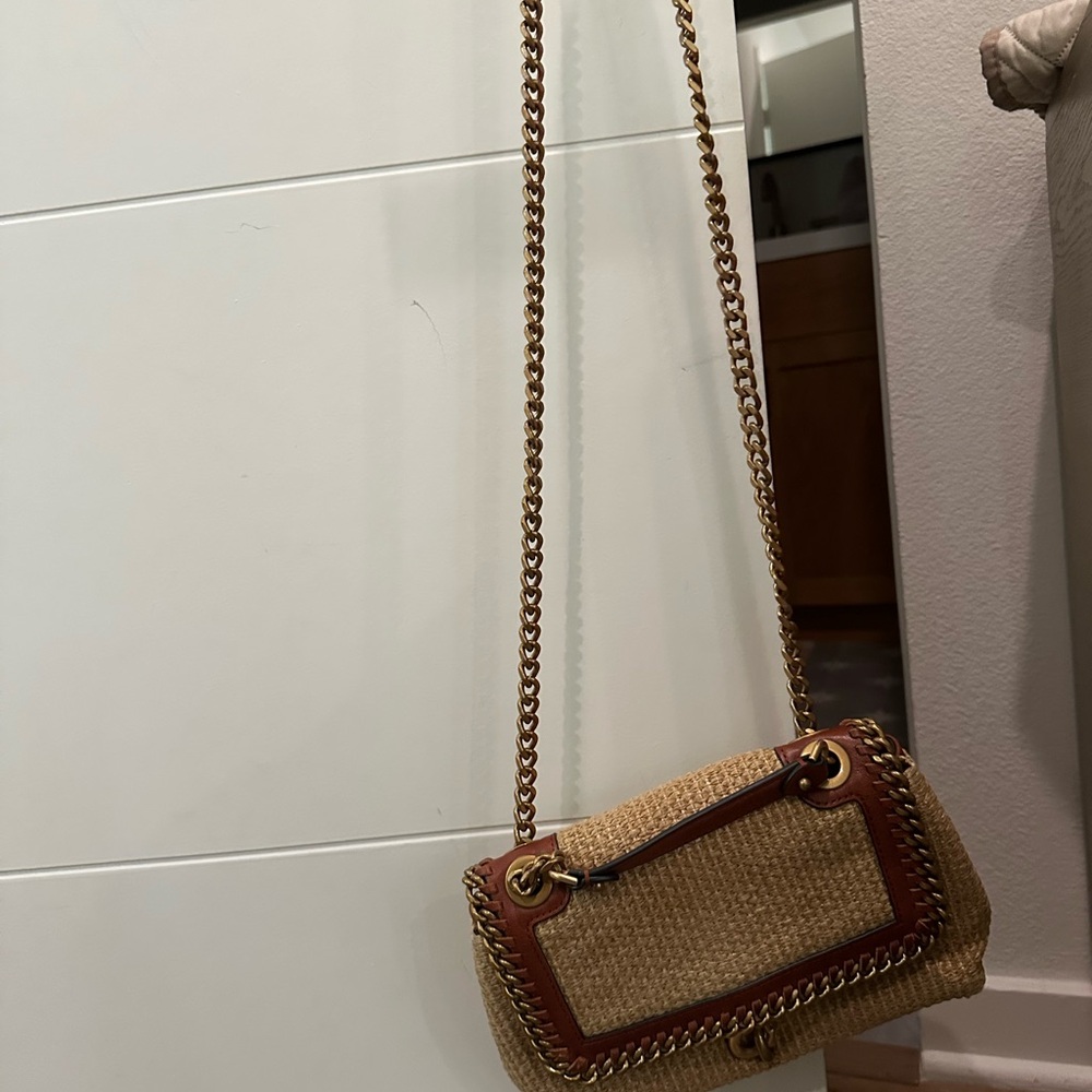 Rebecca Minkoff straw shoulder bag